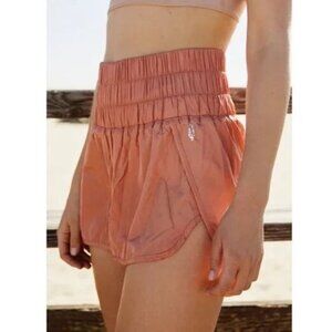 FP Movement Free People Shorts Womens Size Large The Way Home Athletic Peach